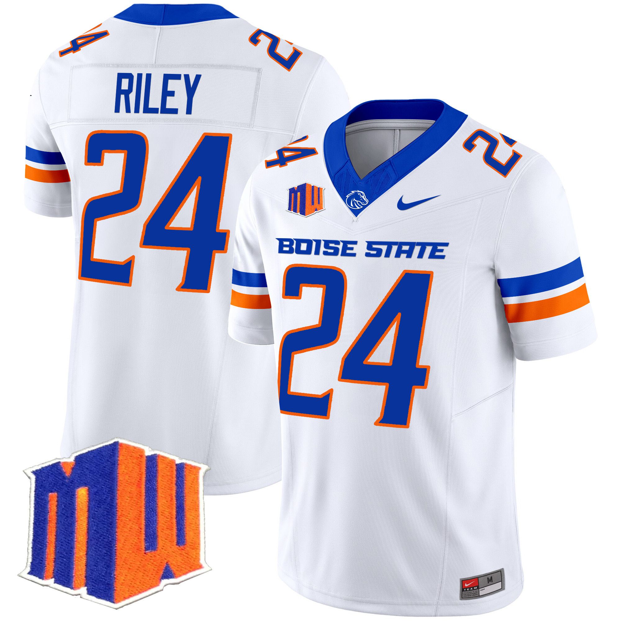 Men Boise State Broncos #24 Riley White Nike 2024 Vapor Limited NCAA Jersey